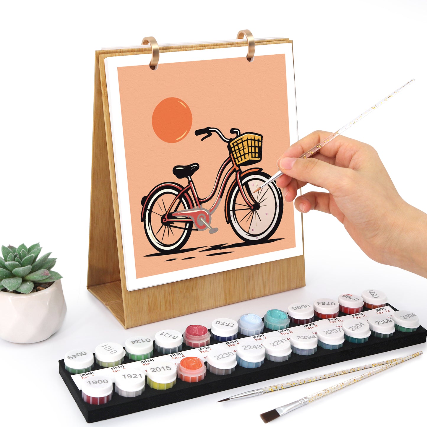 Vintage-Reise-Edition – 2027 Malen nach Zahlen Tischkalender