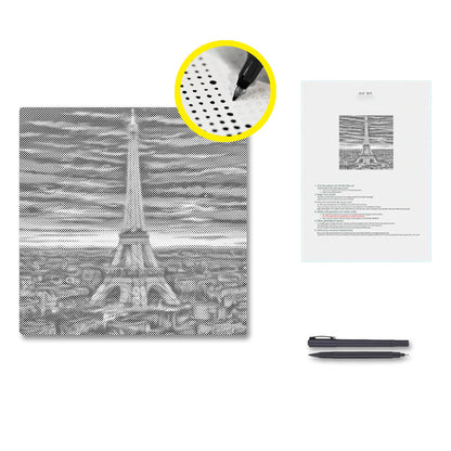 Eiffelturm - Punktmalerei