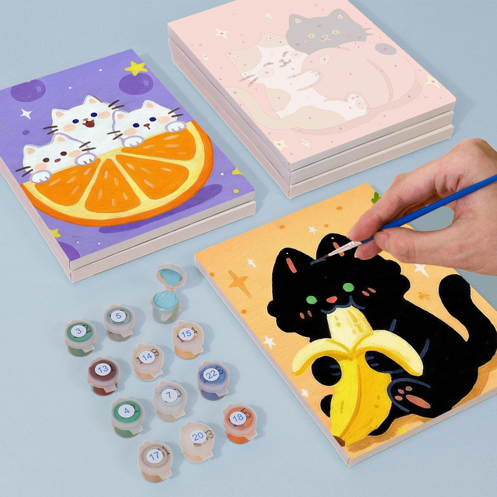 Kätzchen und Früchte