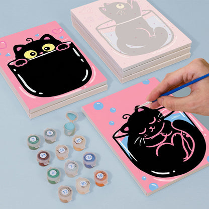 Rosa-schwarze Katzen