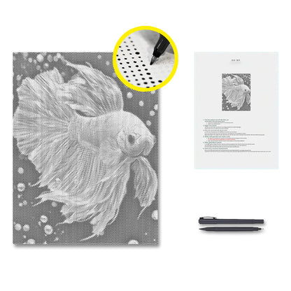 Jewlley Betta Fish - Punktmalerei
