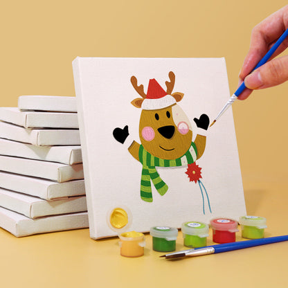 Weihnachtstiere – Malen nach Zahlen