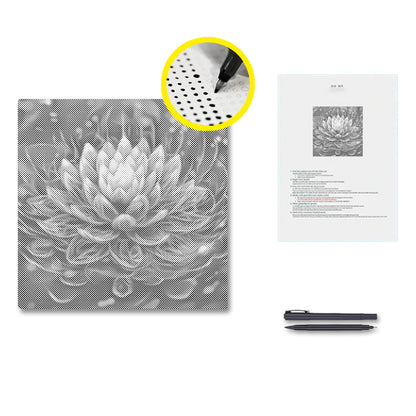 Mystische Lotusblume – Punktmalerei