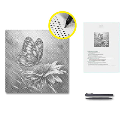 Lebhafter Schmetterling – Punktmalerei