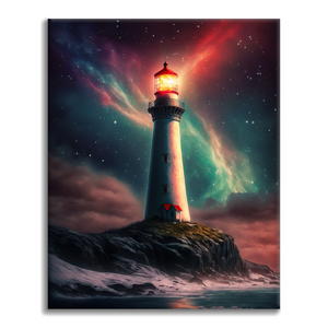 Noorderlichtvuurtoren – Schilderen op nummer