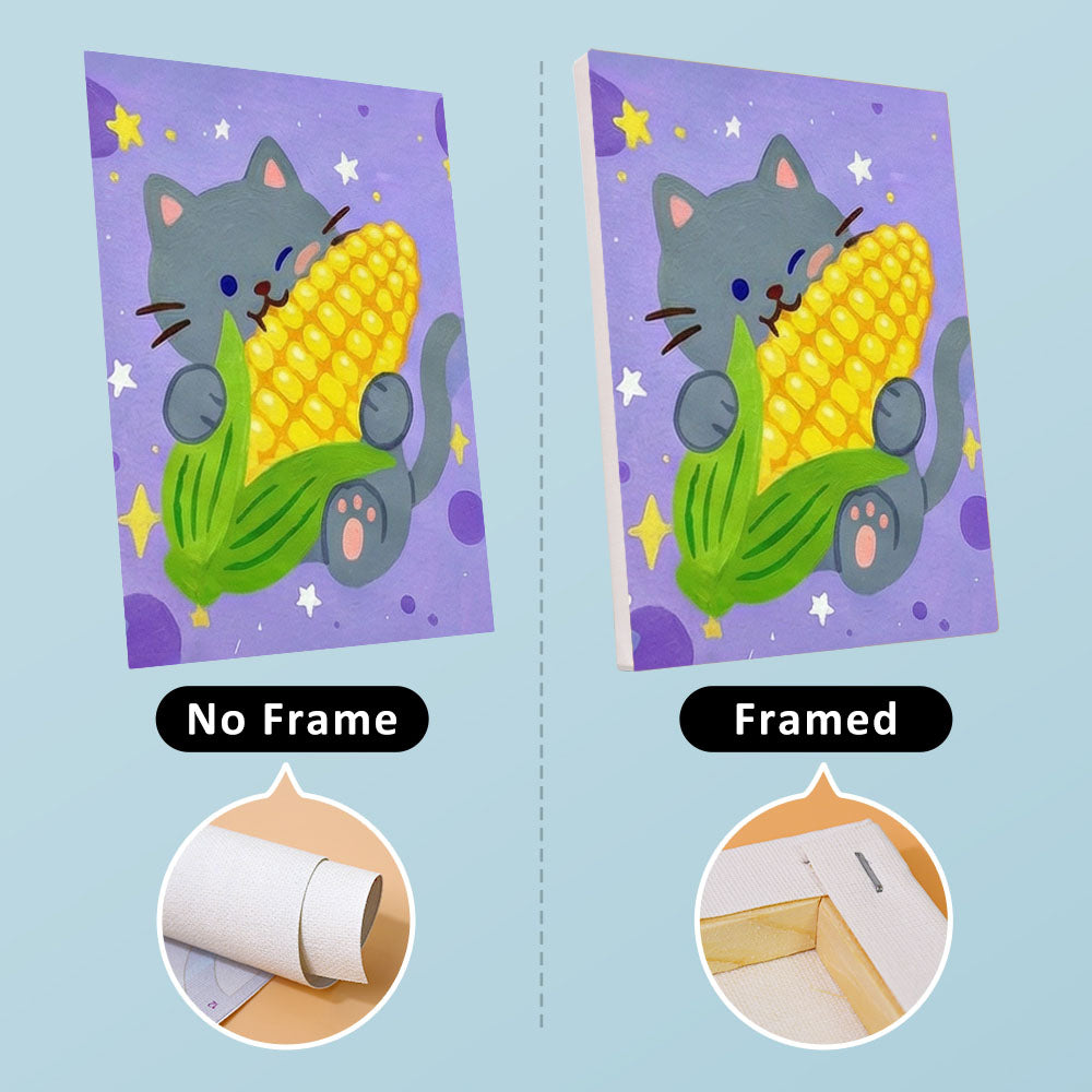 Kätzchen und Früchte