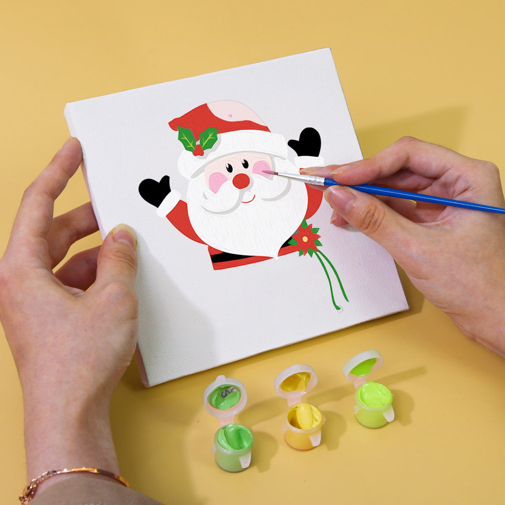 Weihnachtstiere – Malen nach Zahlen