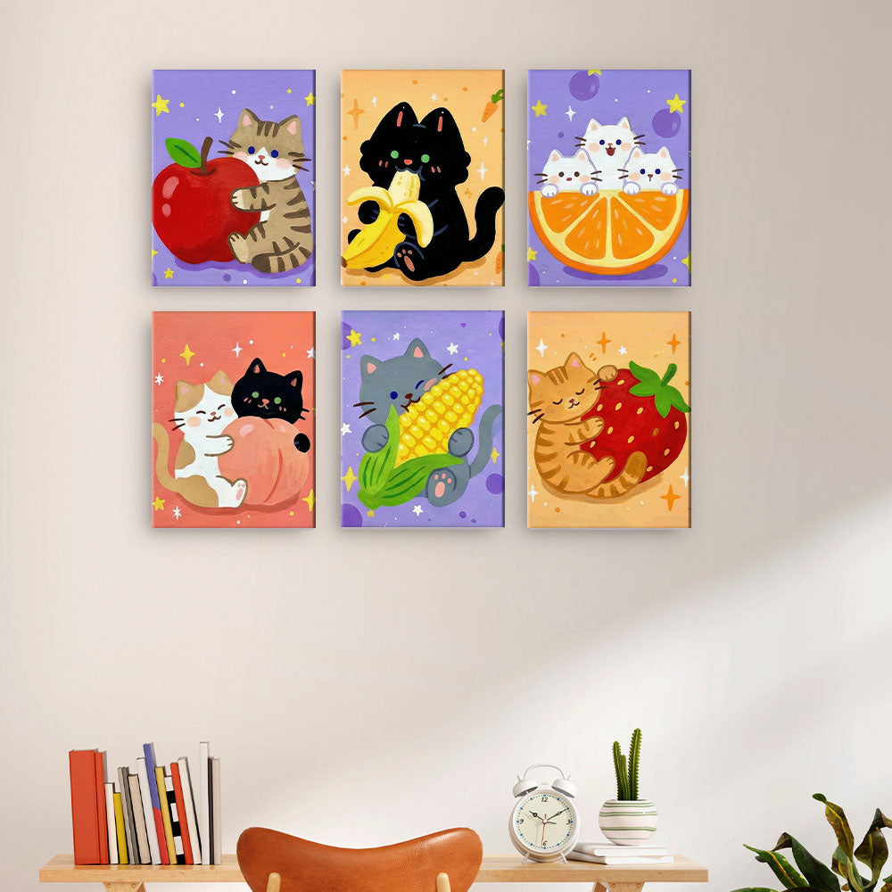 Kätzchen und Früchte