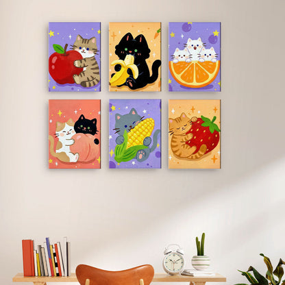 Kätzchen und Früchte