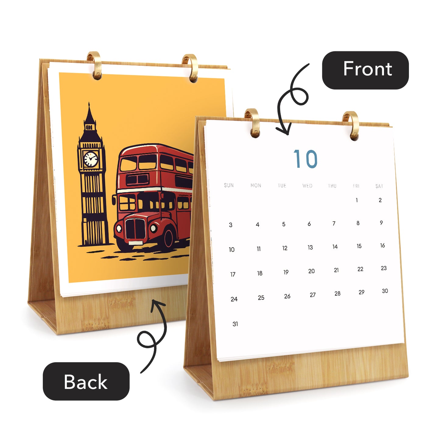 Vintage-Reise-Edition – 2027 Malen nach Zahlen Tischkalender