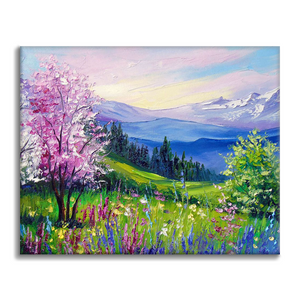 Lente in de Alpen - schilderen op nummer