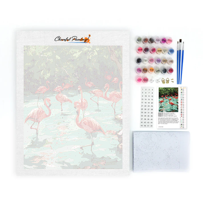 Flamencos – pintar por números