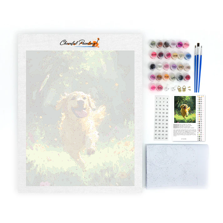 Golden Retriever – Malen nach Zahlen