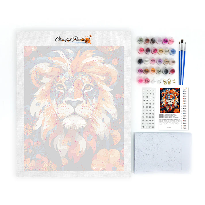 Brave Heart Lion – Malen nach Zahlen