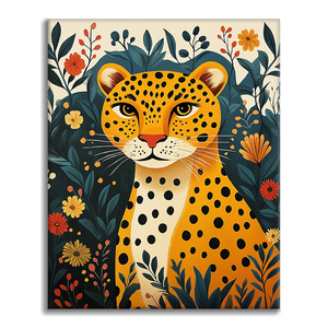 Dschungelleopard - Malen nach Zahlen