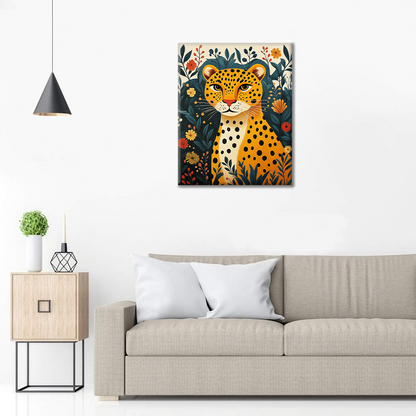 Dschungelleopard - Malen nach Zahlen