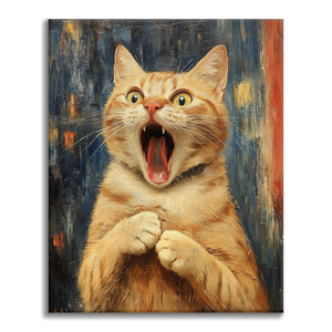 Der Schrei der Katze - Malen nach Zahlen