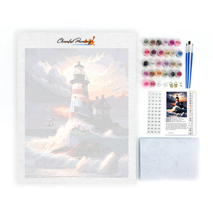 Leuchtturm - Malen nach Zahlen