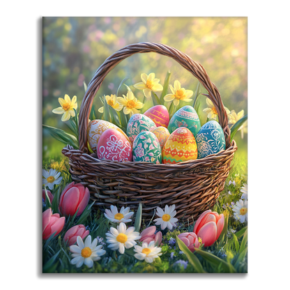 Frühlingsgartenfreude - Malen nach Zahlen