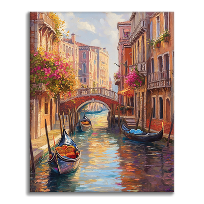 Venezianische Kanäle - Malen nach Zahlen