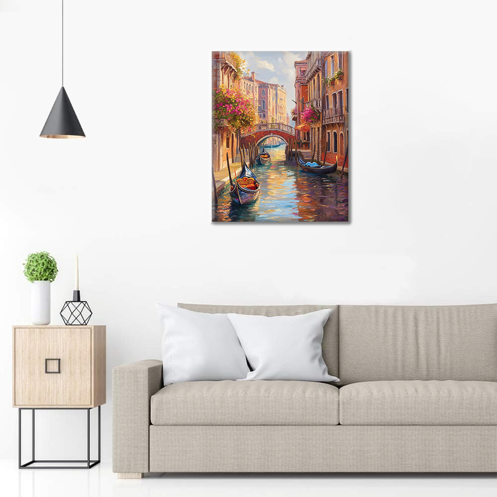 Venezianische Kanäle - Malen nach Zahlen