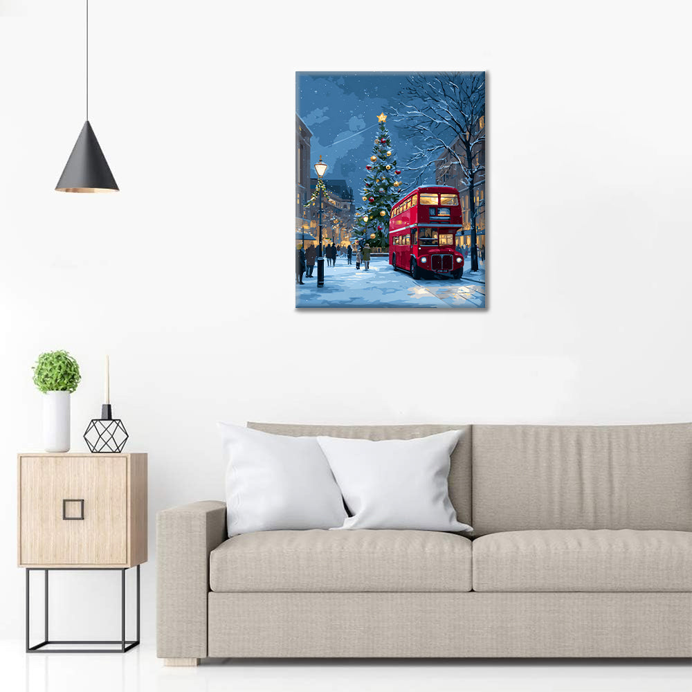 Weihnachtsfahrt – Malen nach Zahlen