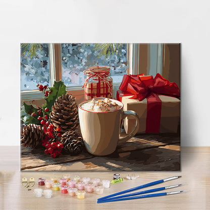 Gemütlicher Morgen – Malen nach Zahlen