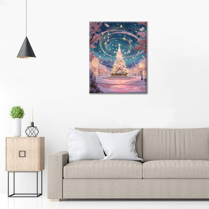 Magischer Weihnachtsbaum – Malen nach Zahlen