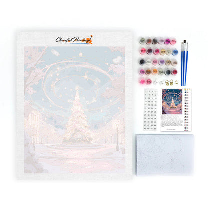 Magischer Weihnachtsbaum – Malen nach Zahlen