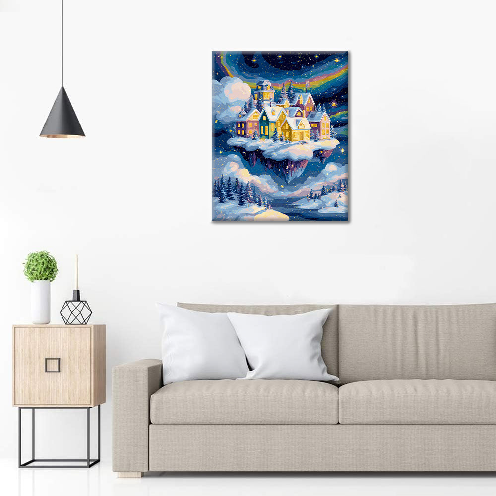 Winterstadt – Malen nach Zahlen