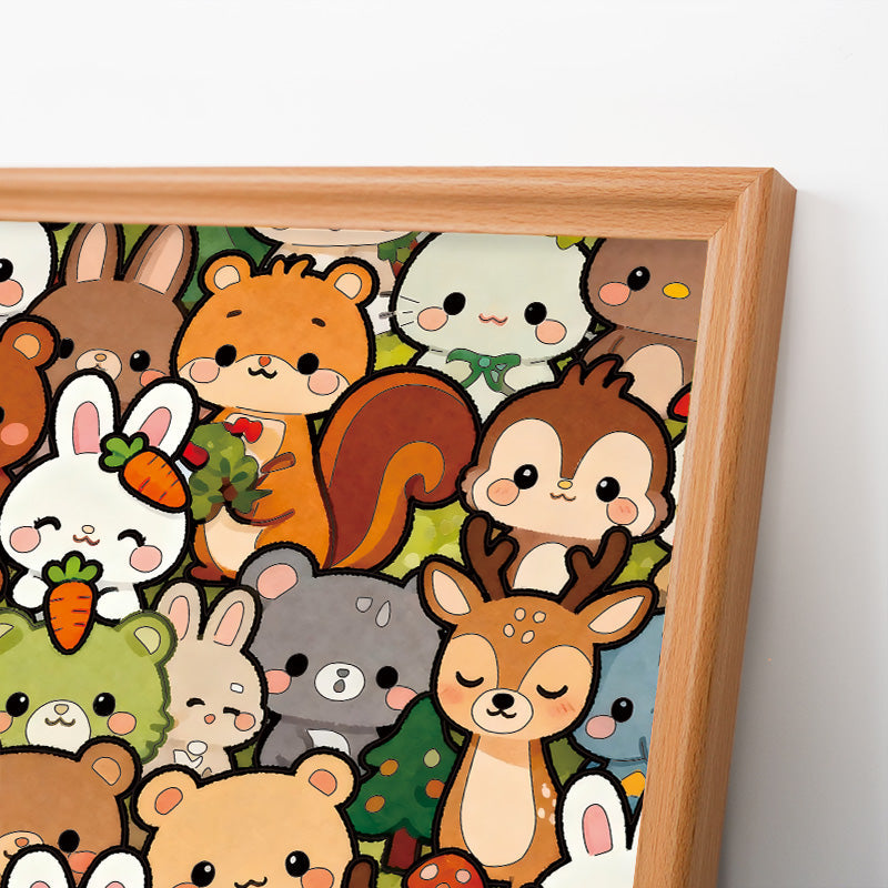 Waldcrew – Ausmalpuzzle aus Holz