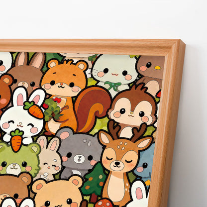 Waldcrew – Ausmalpuzzle aus Holz