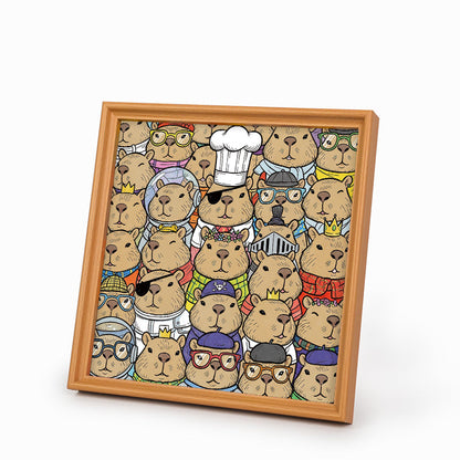 Hamster - Ausmalpuzzle aus Holz