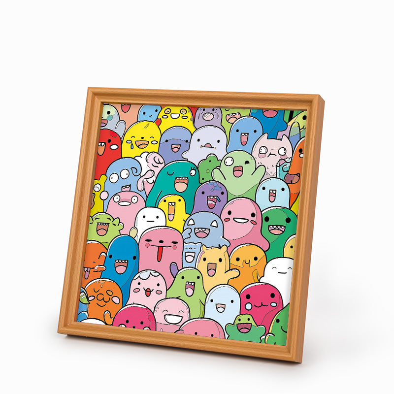 Unfugmonster – Ausmalpuzzle aus Holz