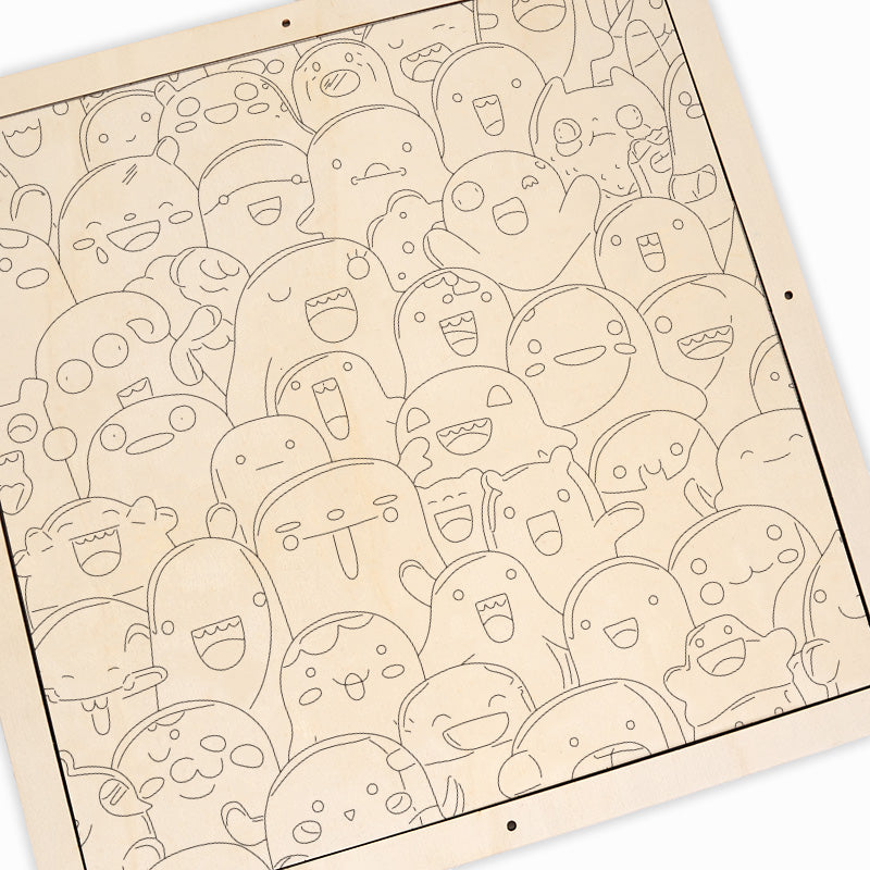 Unfugmonster – Ausmalpuzzle aus Holz