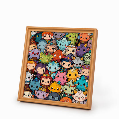 Monster Mash – Ausmalpuzzle aus Holz