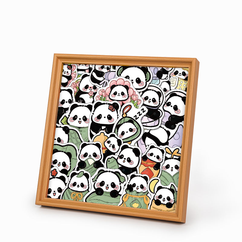 Panda II – Ausmalpuzzle aus Holz