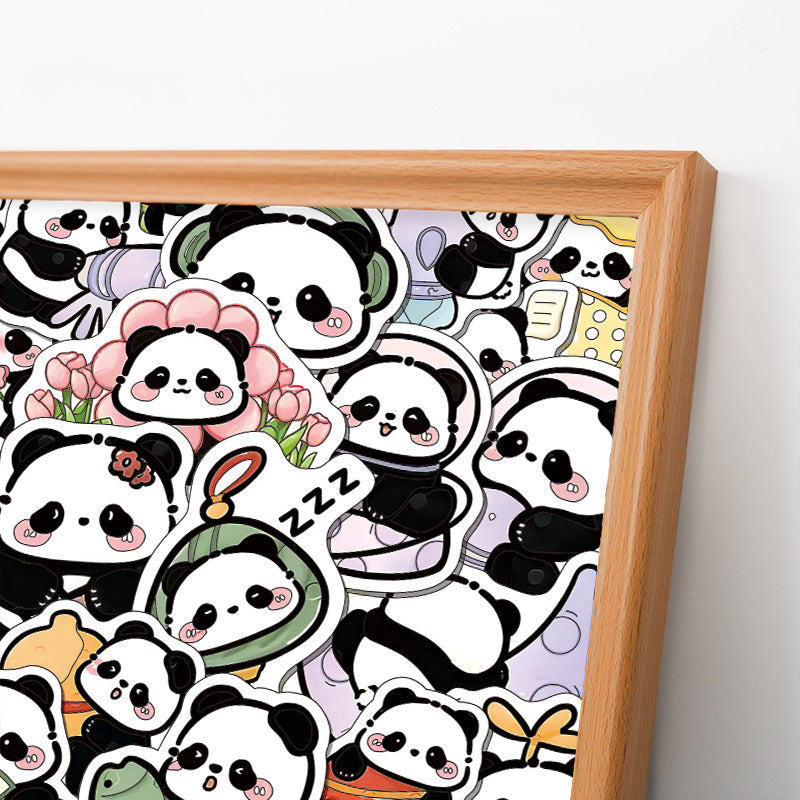 Panda II – Ausmalpuzzle aus Holz