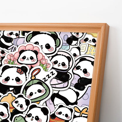 Panda II – Ausmalpuzzle aus Holz