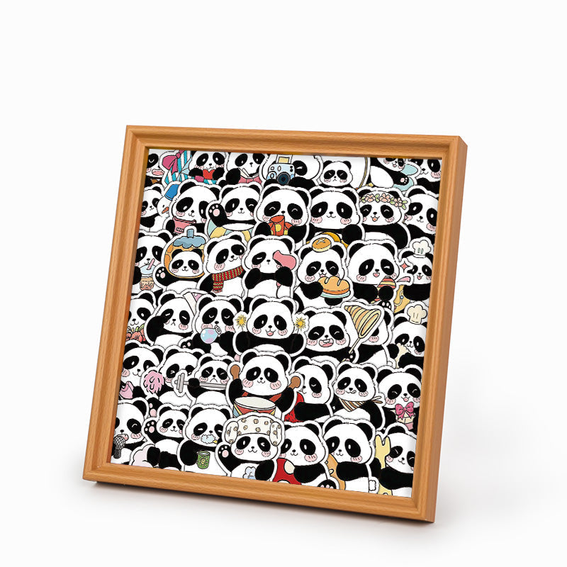 Panda III – Ausmalpuzzle aus Holz