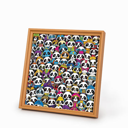 Panda - Ausmalpuzzle aus Holz