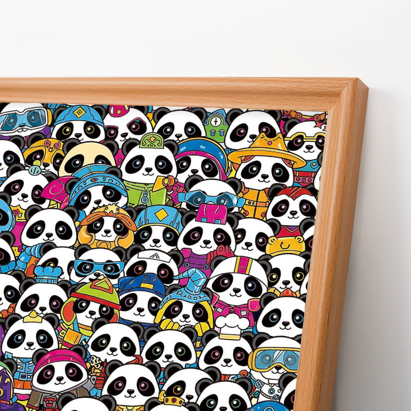 Panda - Ausmalpuzzle aus Holz