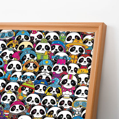 Panda - Ausmalpuzzle aus Holz