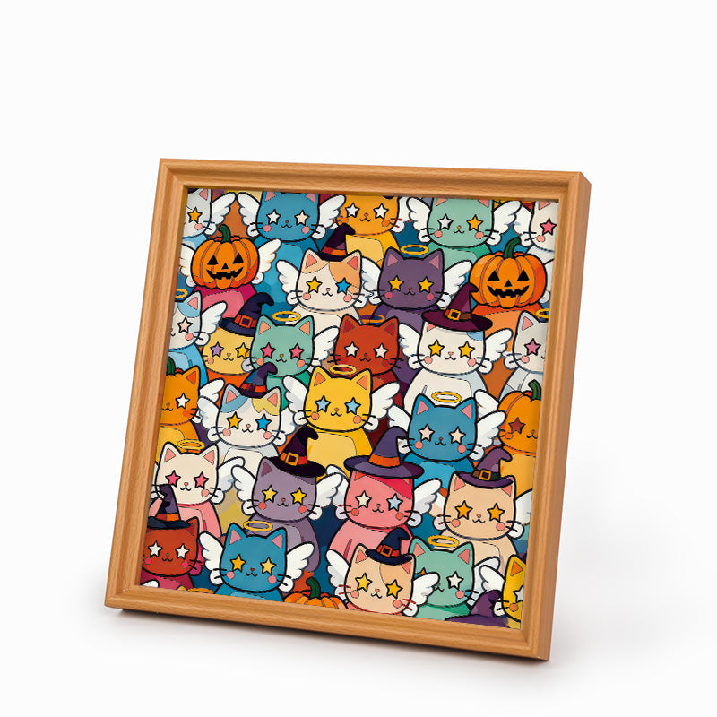 Twinkle Kitty – Ausmalpuzzle aus Holz
