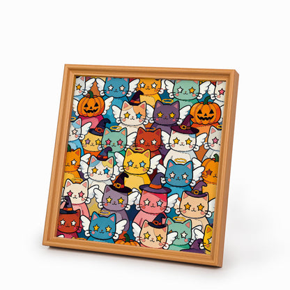 Twinkle Kitty – Ausmalpuzzle aus Holz