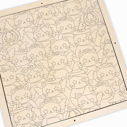 Twinkle Kitty – Ausmalpuzzle aus Holz