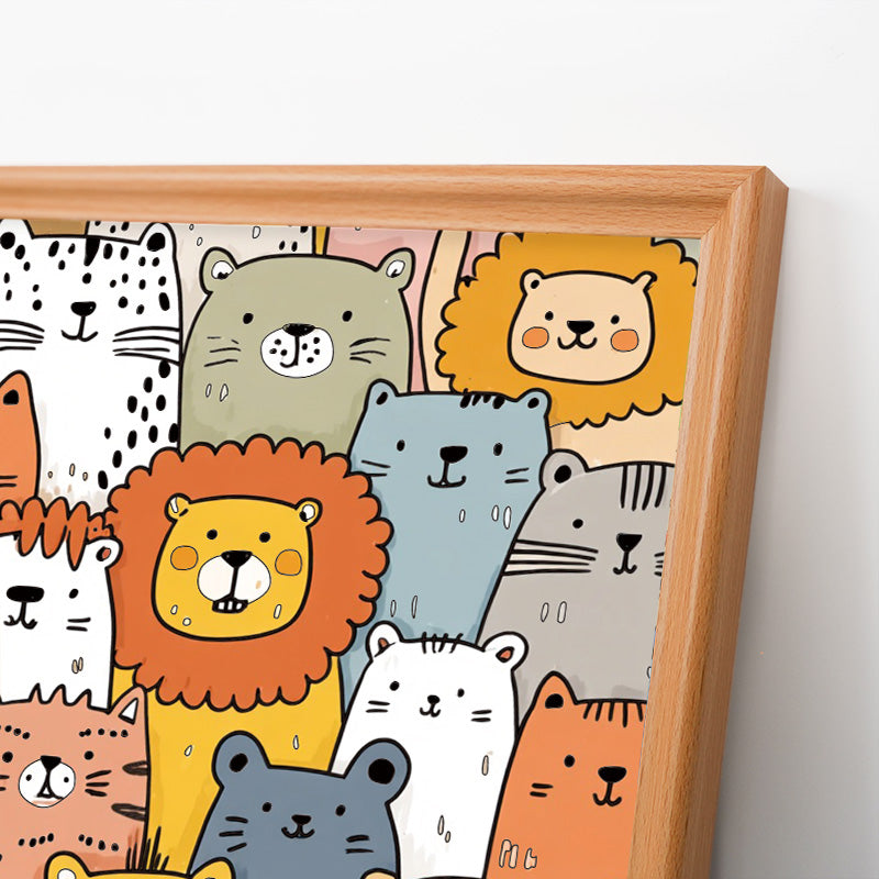 Tierparadies - Ausmalpuzzle aus Holz