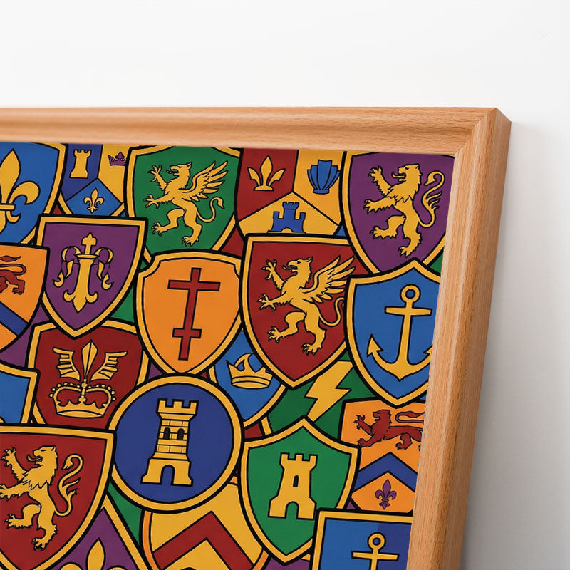 Abzeichensammlung – Ausmalpuzzle aus Holz