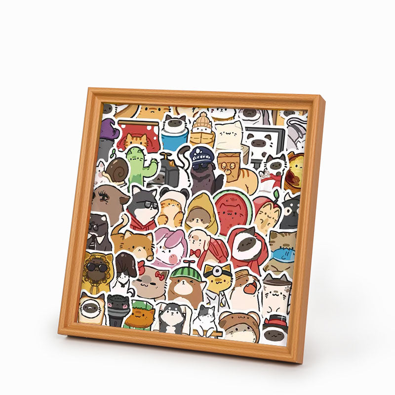 Fröhliche Haustiere – Ausmalpuzzle aus Holz