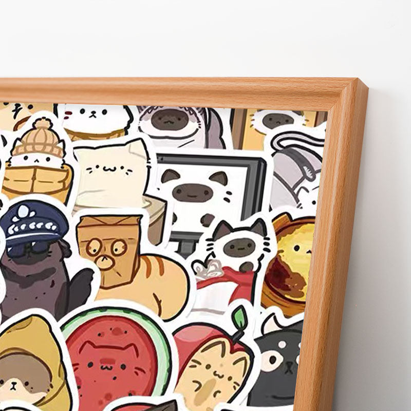 Fröhliche Haustiere – Ausmalpuzzle aus Holz